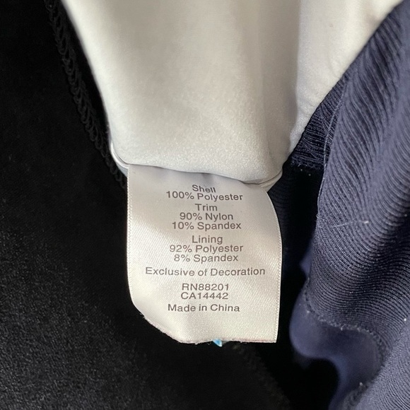 Mondetta Navy Ruched Full Zip Hoodie Track Jacket Size Medium - Picture 8 of 10